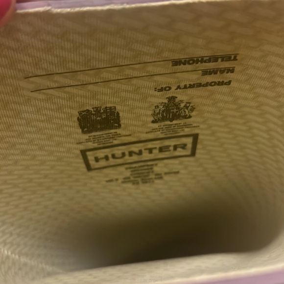 Hunter Dark Purple Wedge Rainboots! - Picture 2 of 5